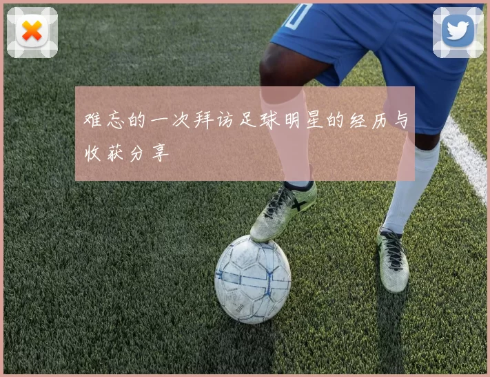 难忘的一次拜访足球明星的经历与收获分享