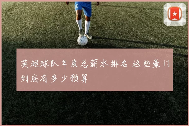 英超球队年度总薪水排名 这些豪门到底有多少预算